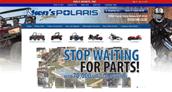 Desktop Screenshot of kenssportspolarisparts.com
