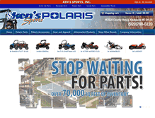 Tablet Screenshot of kenssportspolarisparts.com